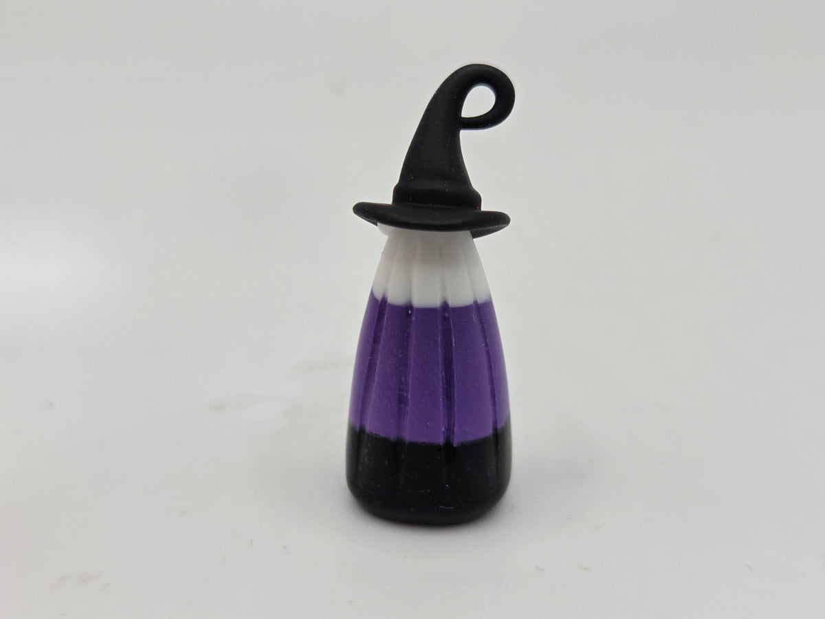 Large Candy Corn with Witch Hat