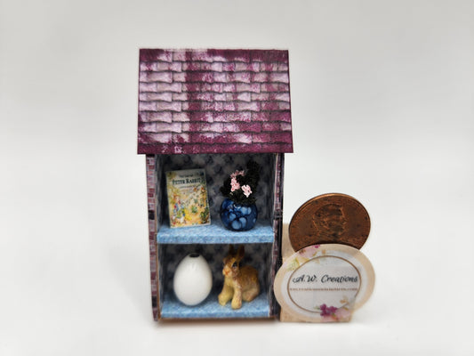 House - planter with bunny