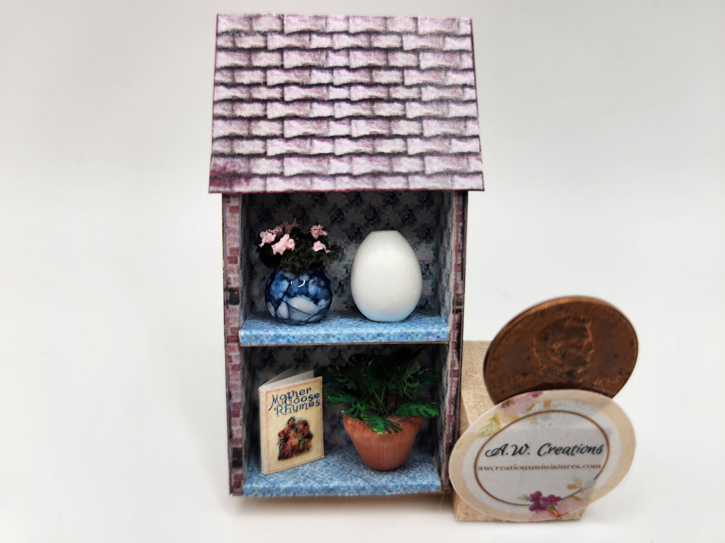 House - Pink brick planter