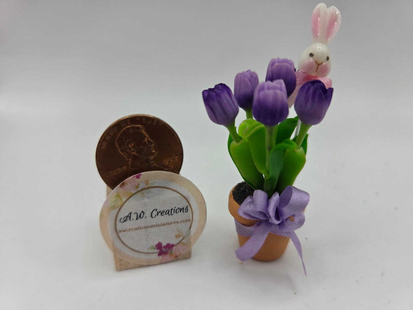 Potted Tulips - Purple