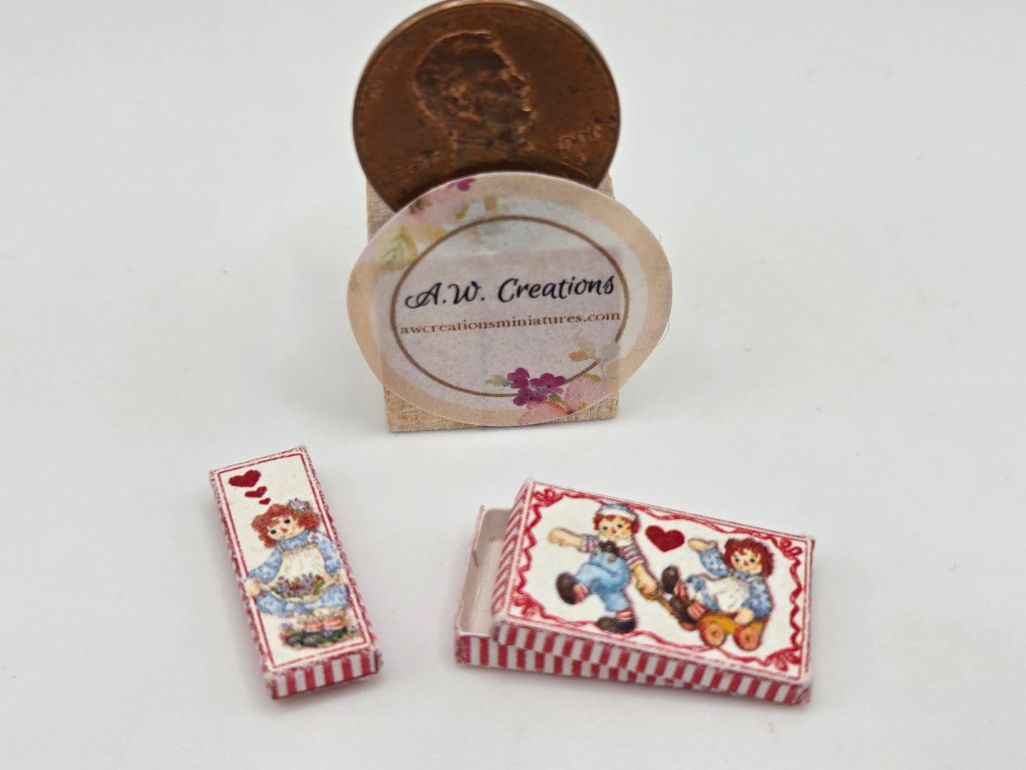Set of 2 Small Raggedy Doll Boxes