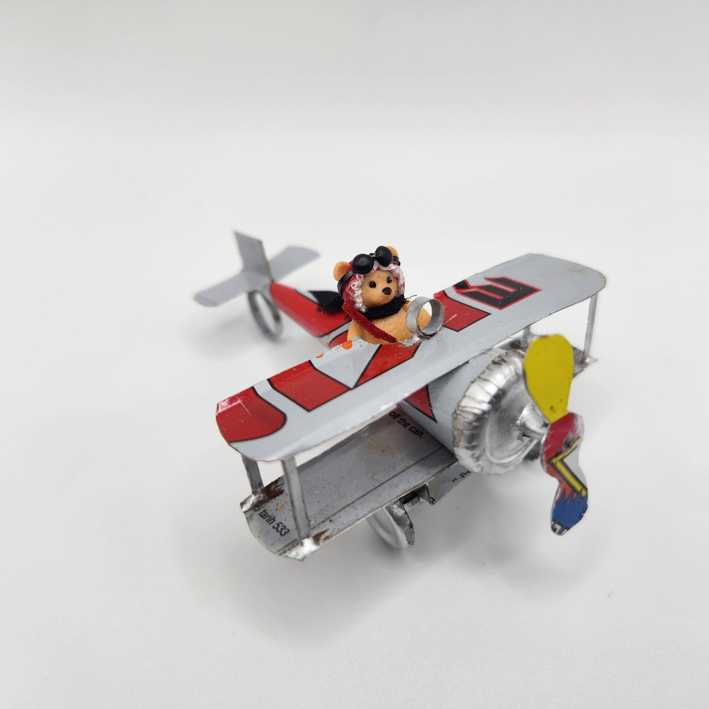 Airplane with Teddy Bear Aviator