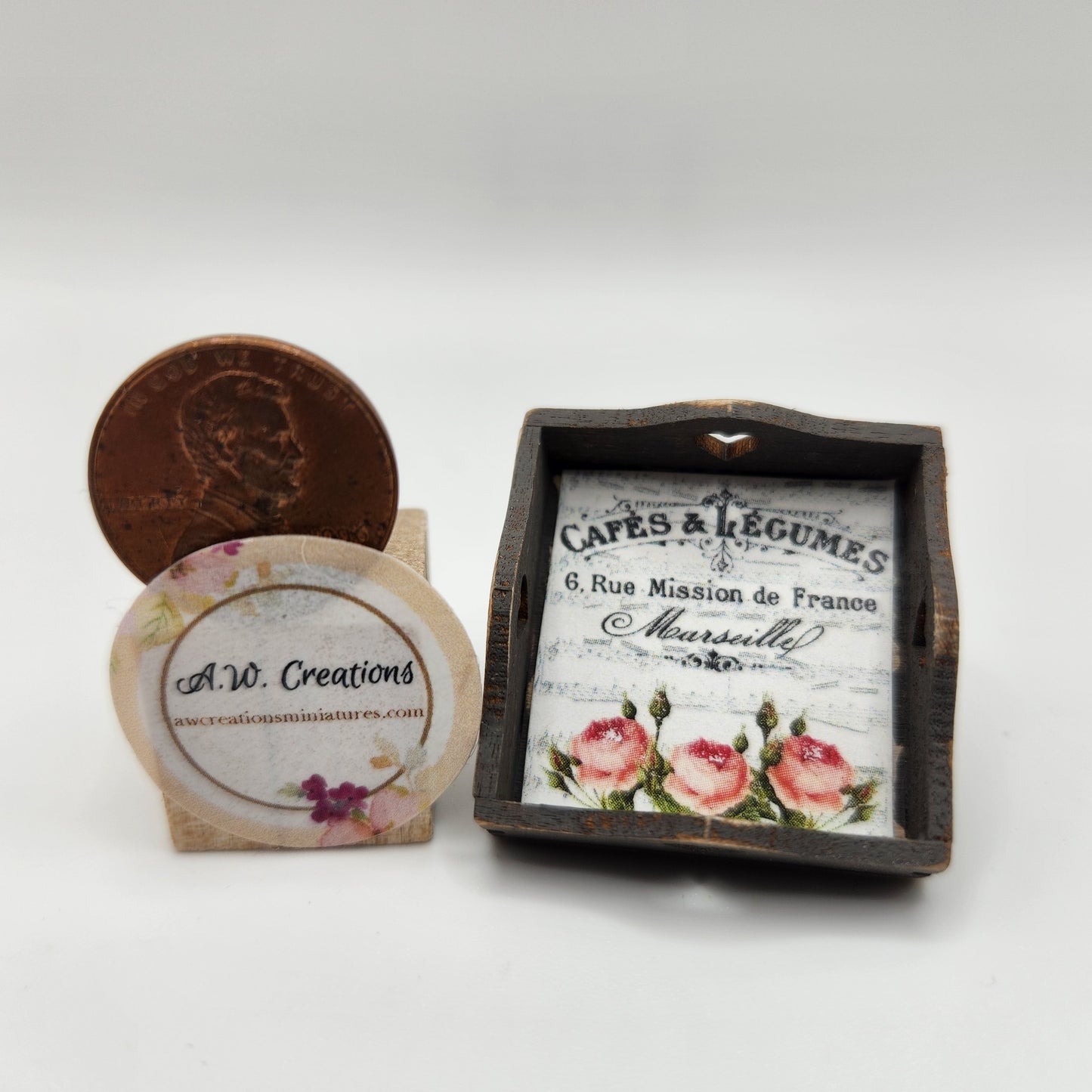 Heart Tray - Roses