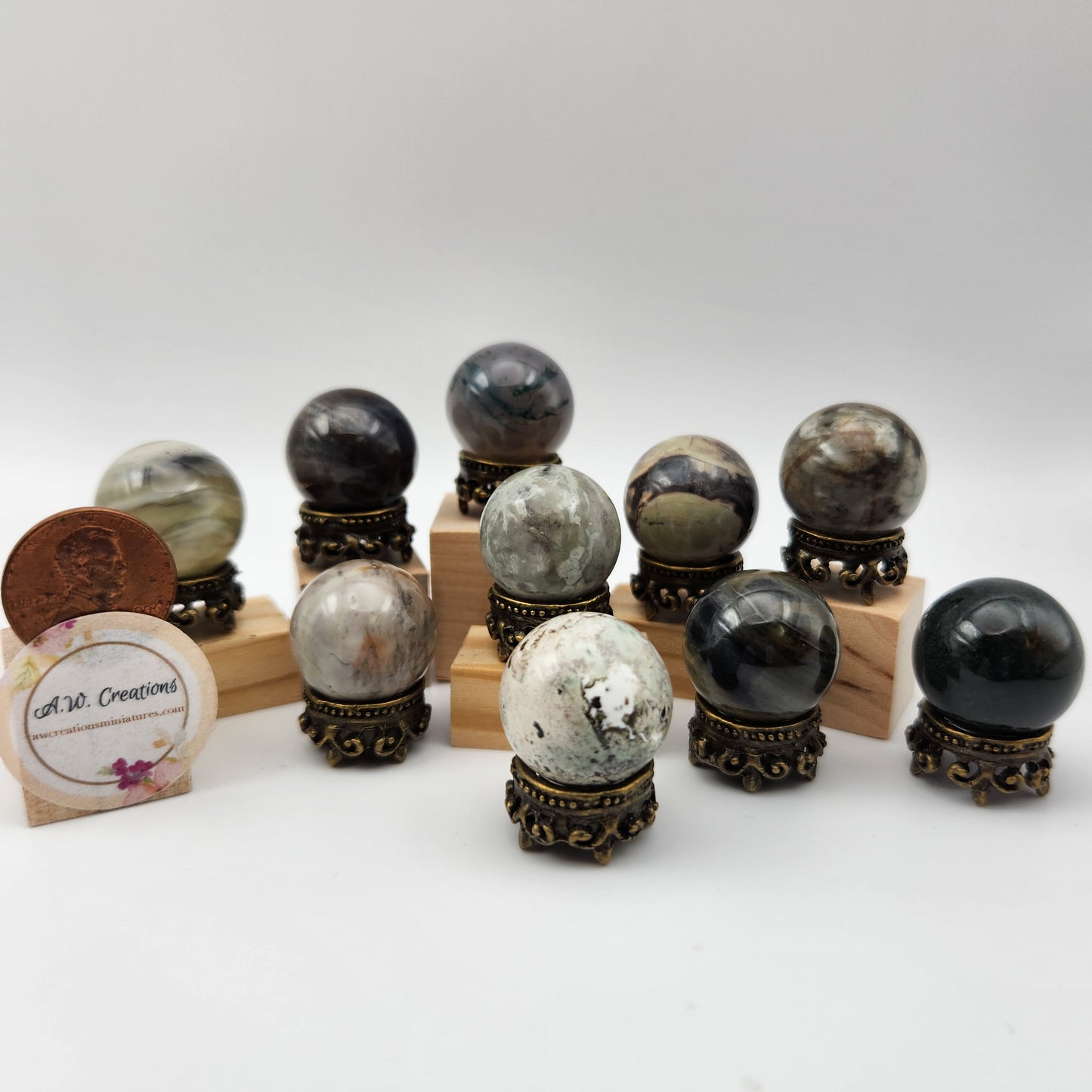 Stones on stand