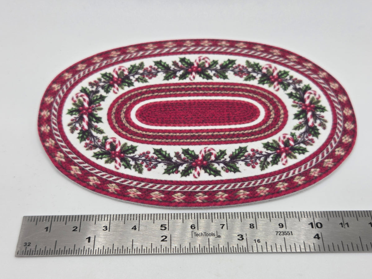 Rug - Candy Cane Oval Large