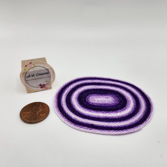 Rug - Oval - Variegated Purple