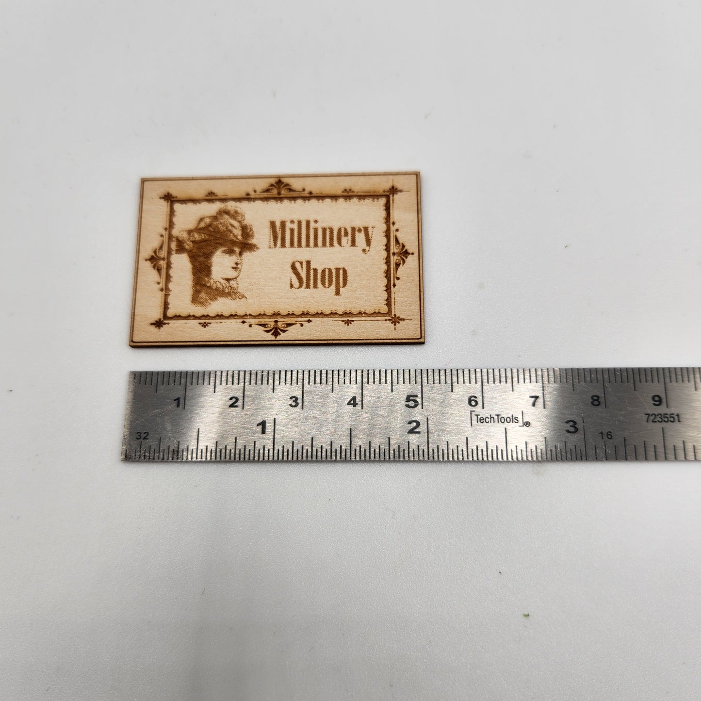 Wooden Sign Millinery Shop