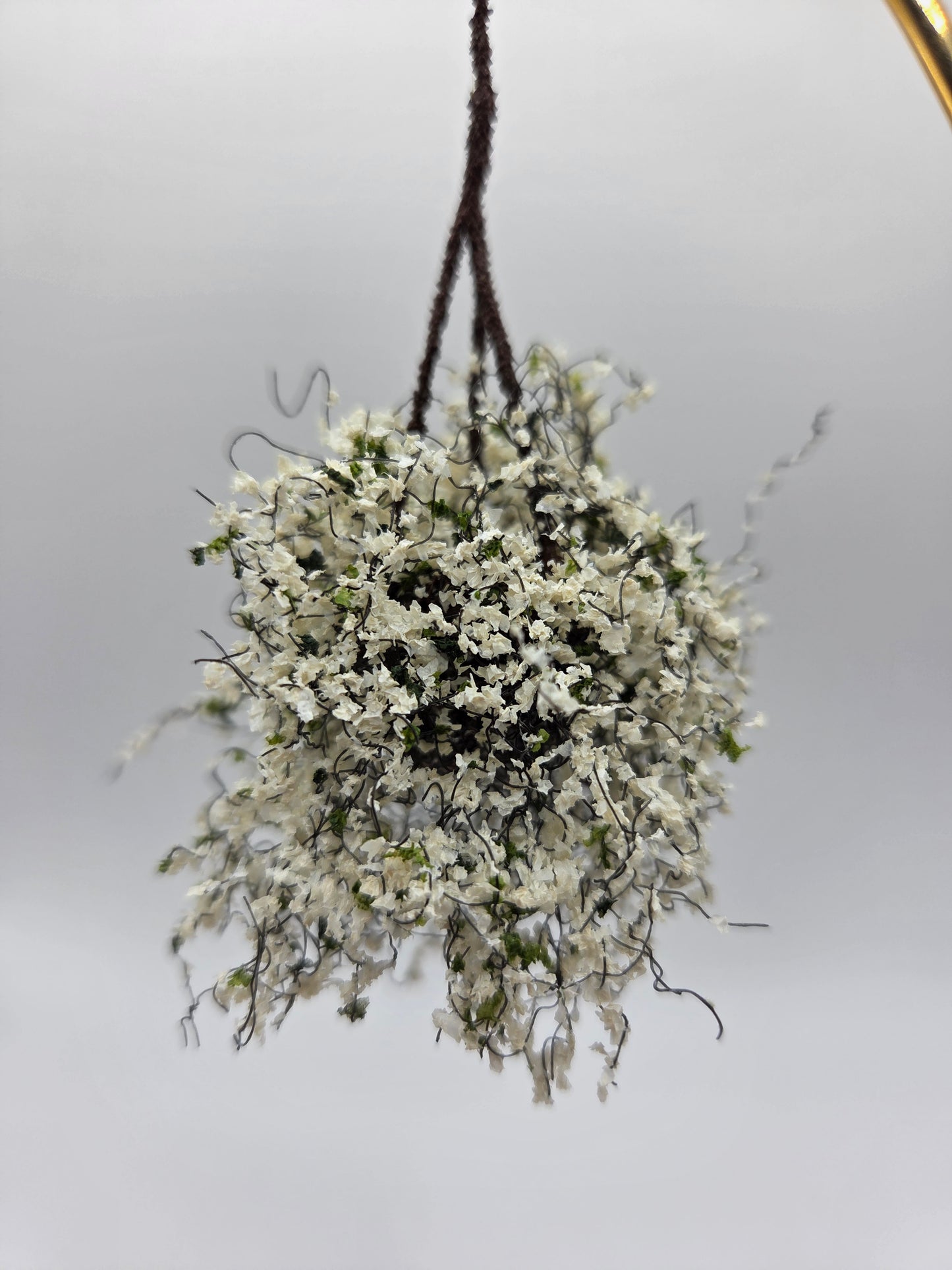Small Hanging Plant - White