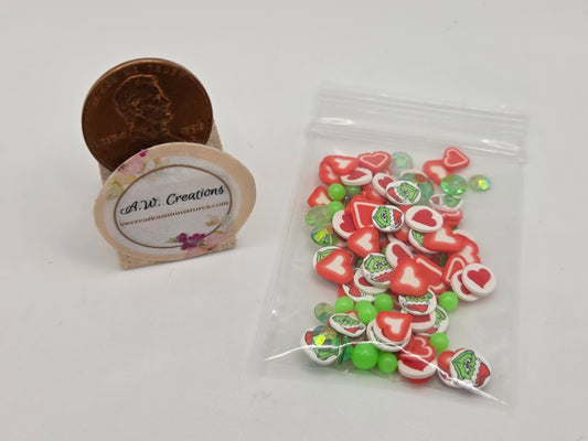 Polymer Clay - Christmas Monster Hearts