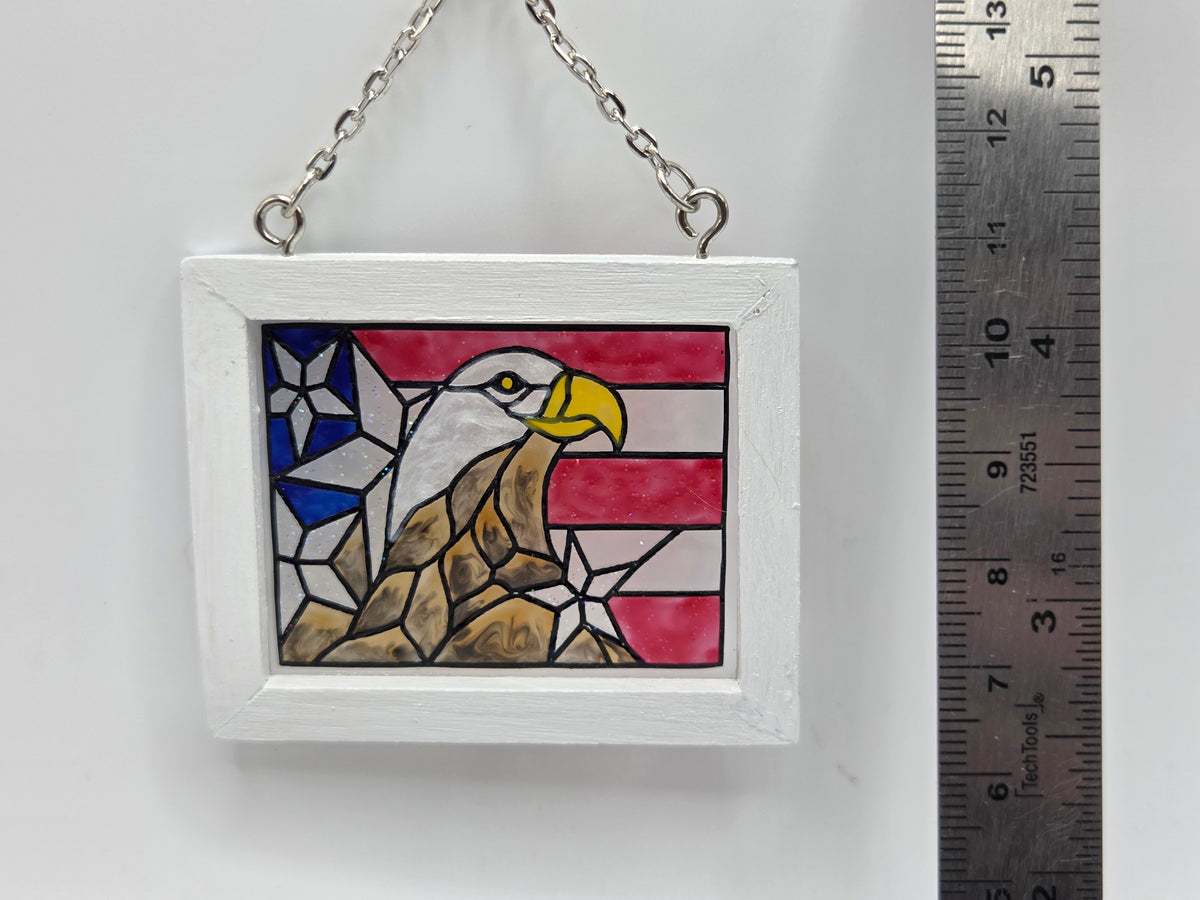 Stained Glass - Eagle & Flag