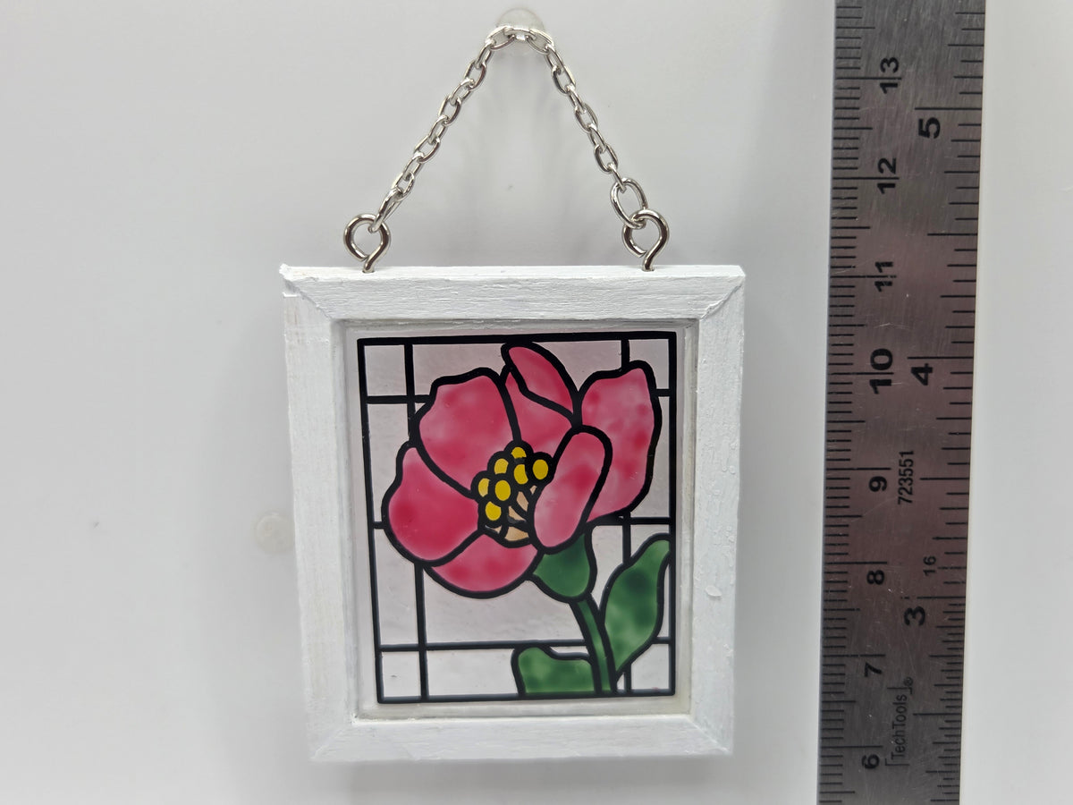 Stained Glass - Red Peony