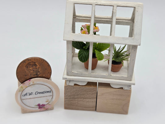 Terrarium - White with Plumeria & Spider Plant