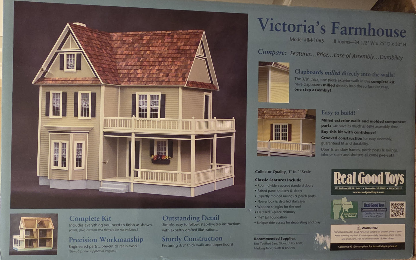 Victoria's Famrhouse Dollhouse Kit