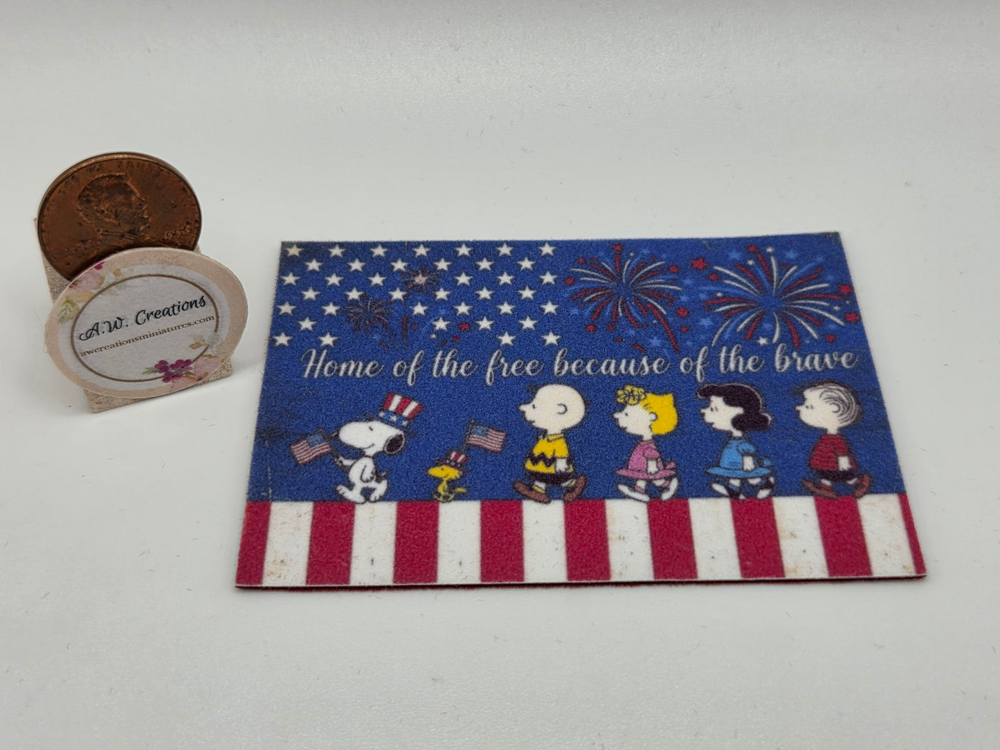 Door Mat - Peanuts Home of the Free