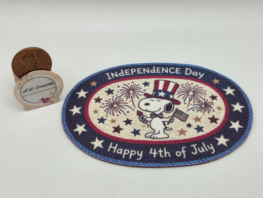 Door Mat - Snoopy 4th of July