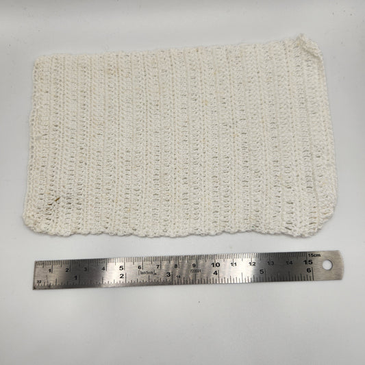 Crochet Afghan Blanket - White