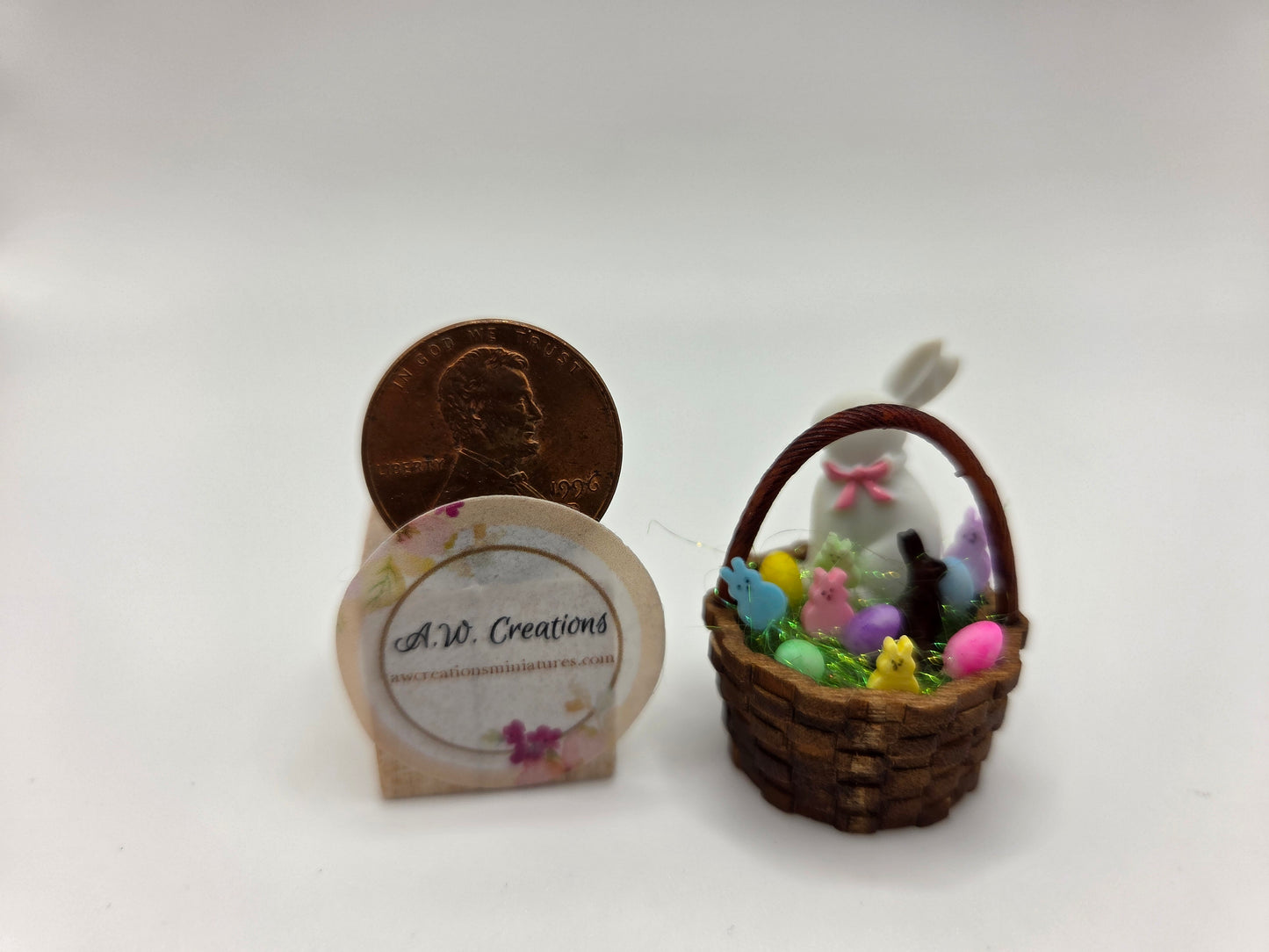 Wooden Easter Basket Filled #1