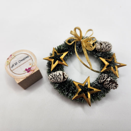 Wreath - Gold Star