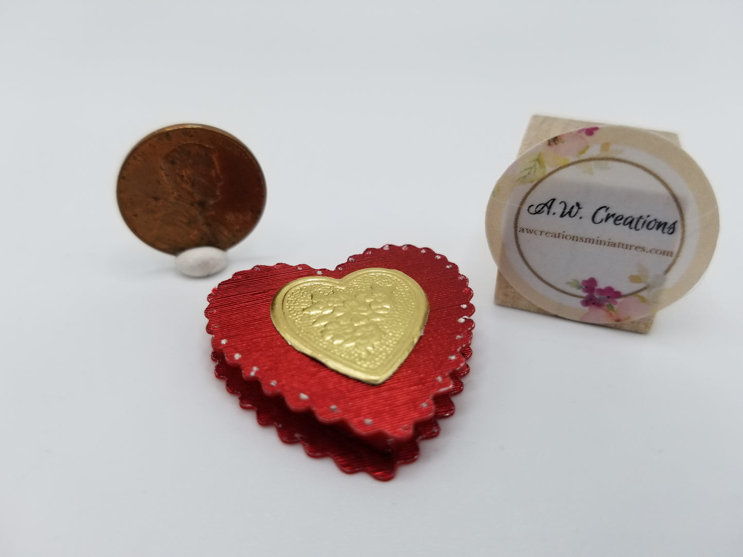 Heart Candy Box with chocolates