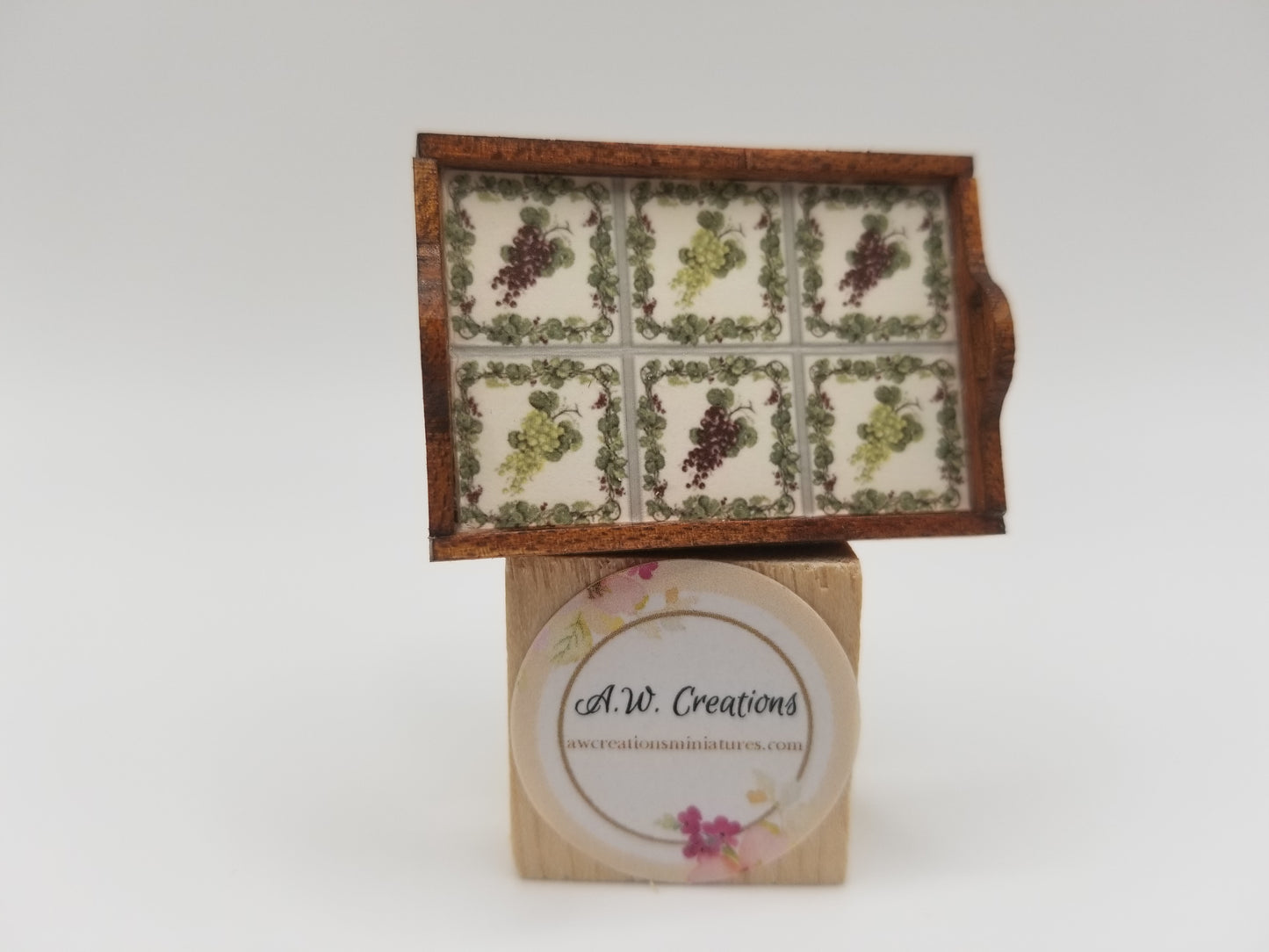Tile tray - Grapes