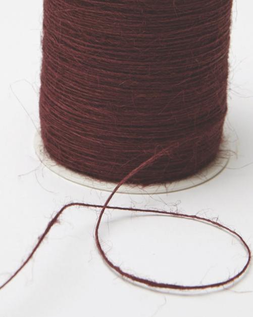 Jute Burlap String Cord Ribbon - 1mm Burgundy