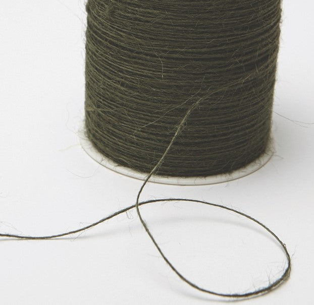 Jute Burlap String Cord Ribbon - 1mm Olive