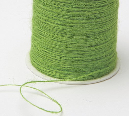 Jute Burlap String Cord Ribbon - 1mm Parrot Green