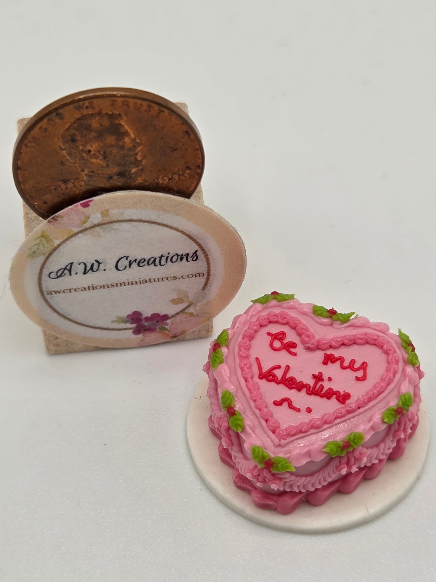 Valentine Cake - Be My Valentine Pink