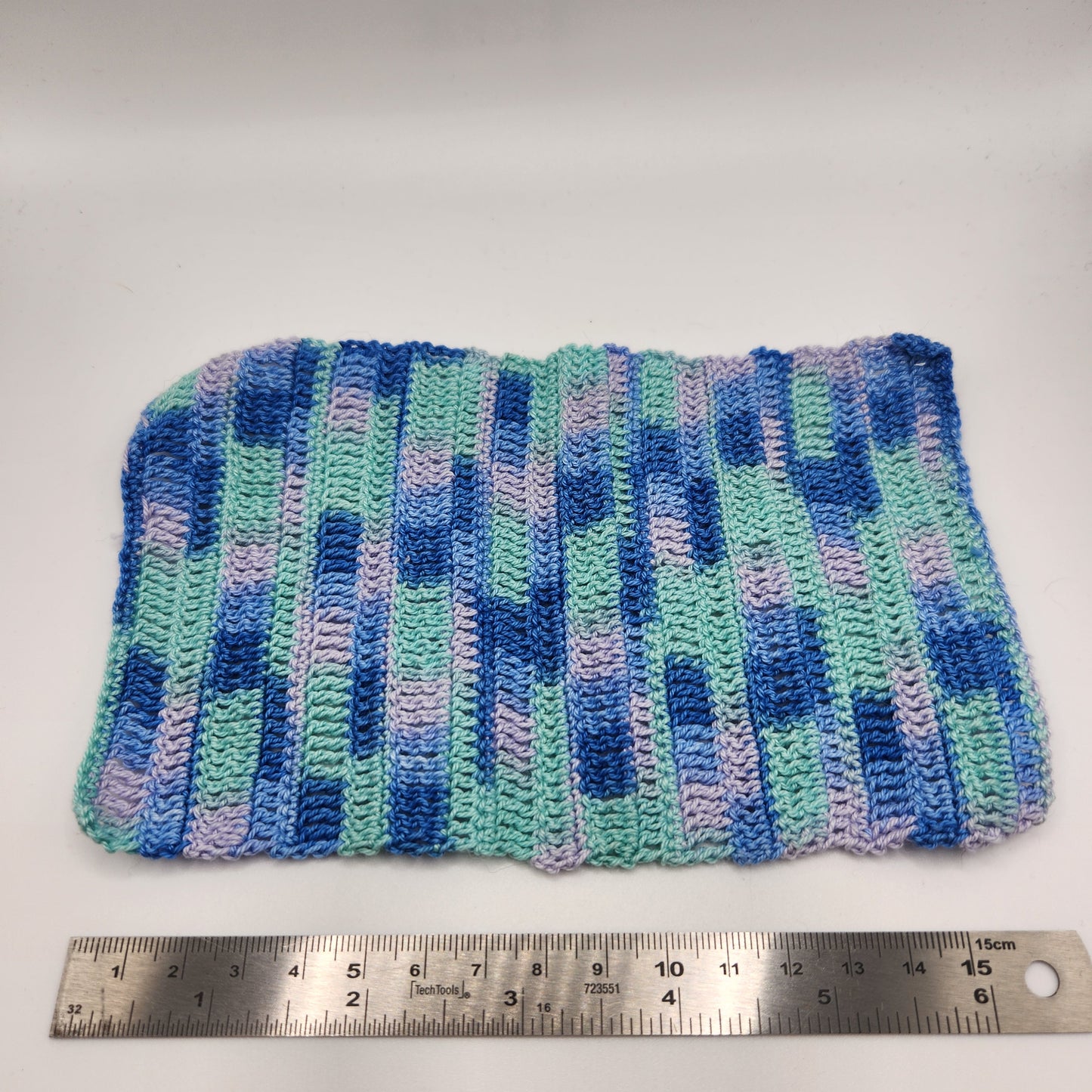 Crochet Afghan Blanket - Purples, Greens & Blues