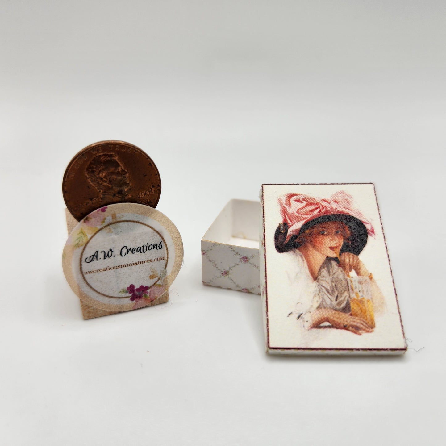 Laser Cut Box Kit - Lady in Pink Bow Hat