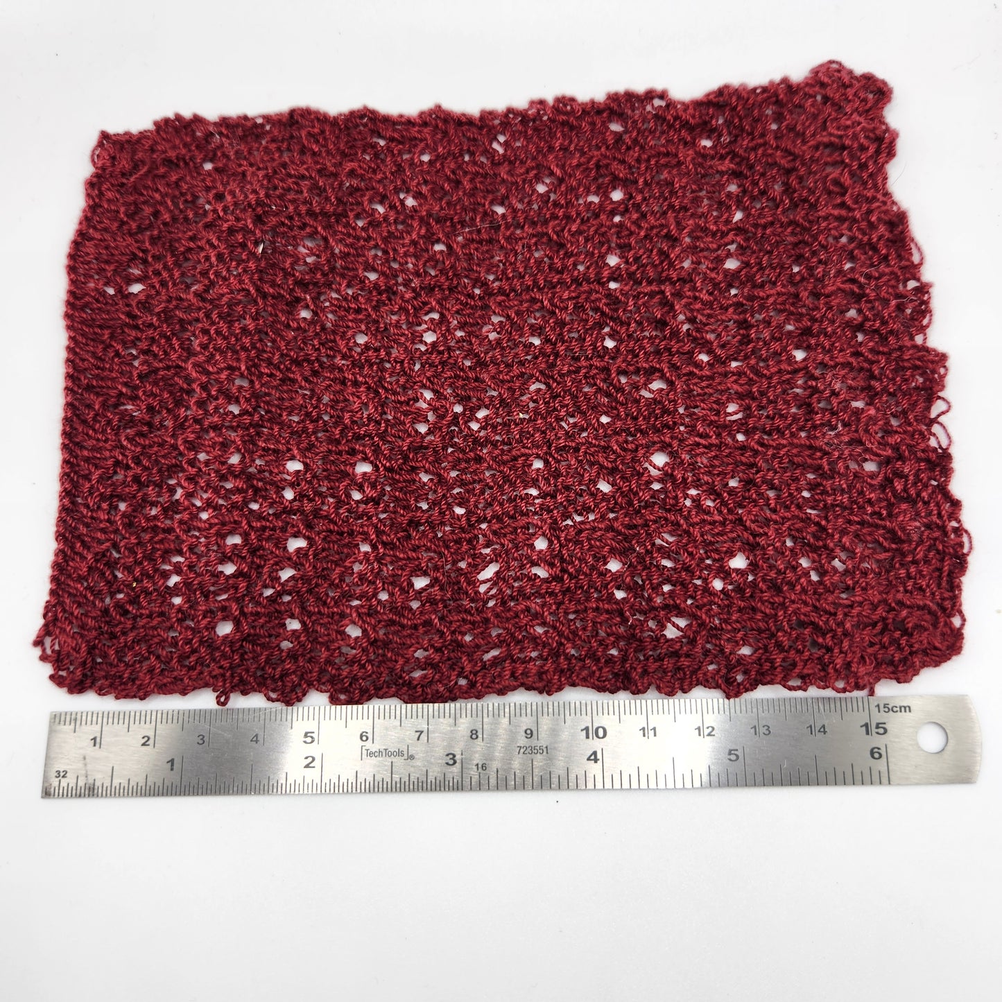 Crochet Afghan Blanket - Burgundy