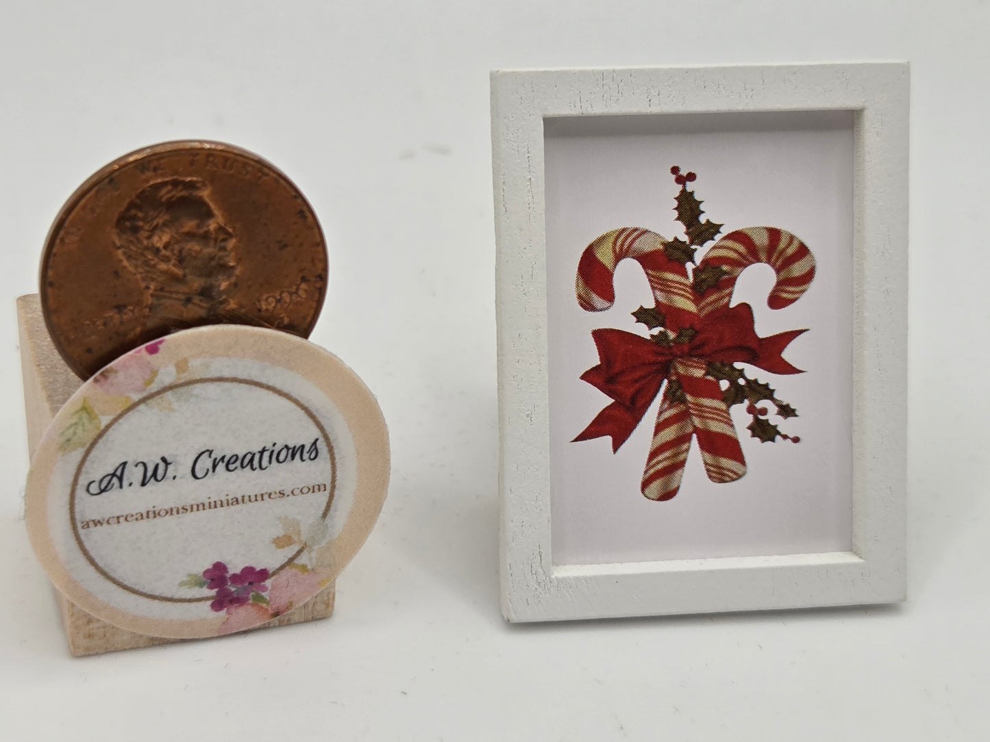 Christmas Framed Picture - Candy Cane