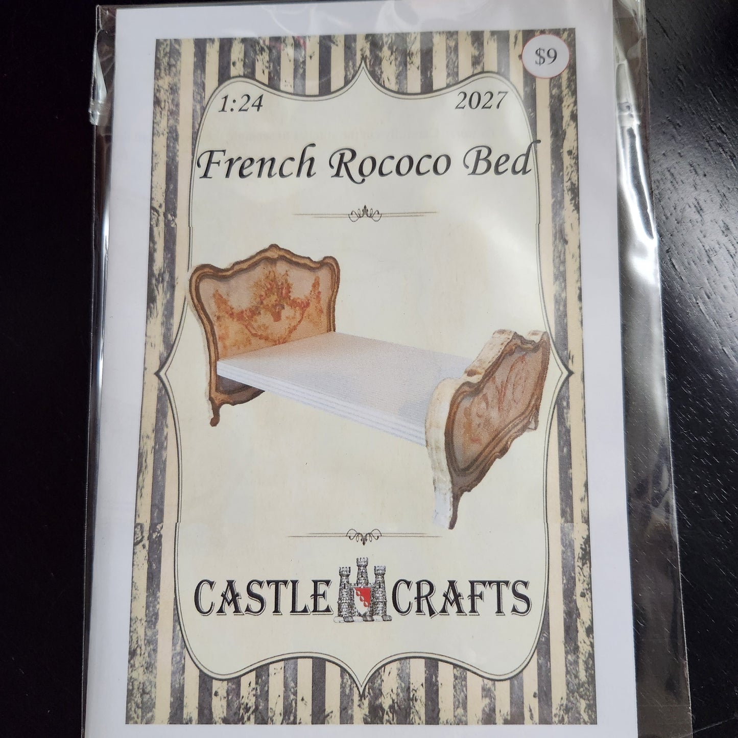 Kit - 1:24 French Rococo Bed #2027