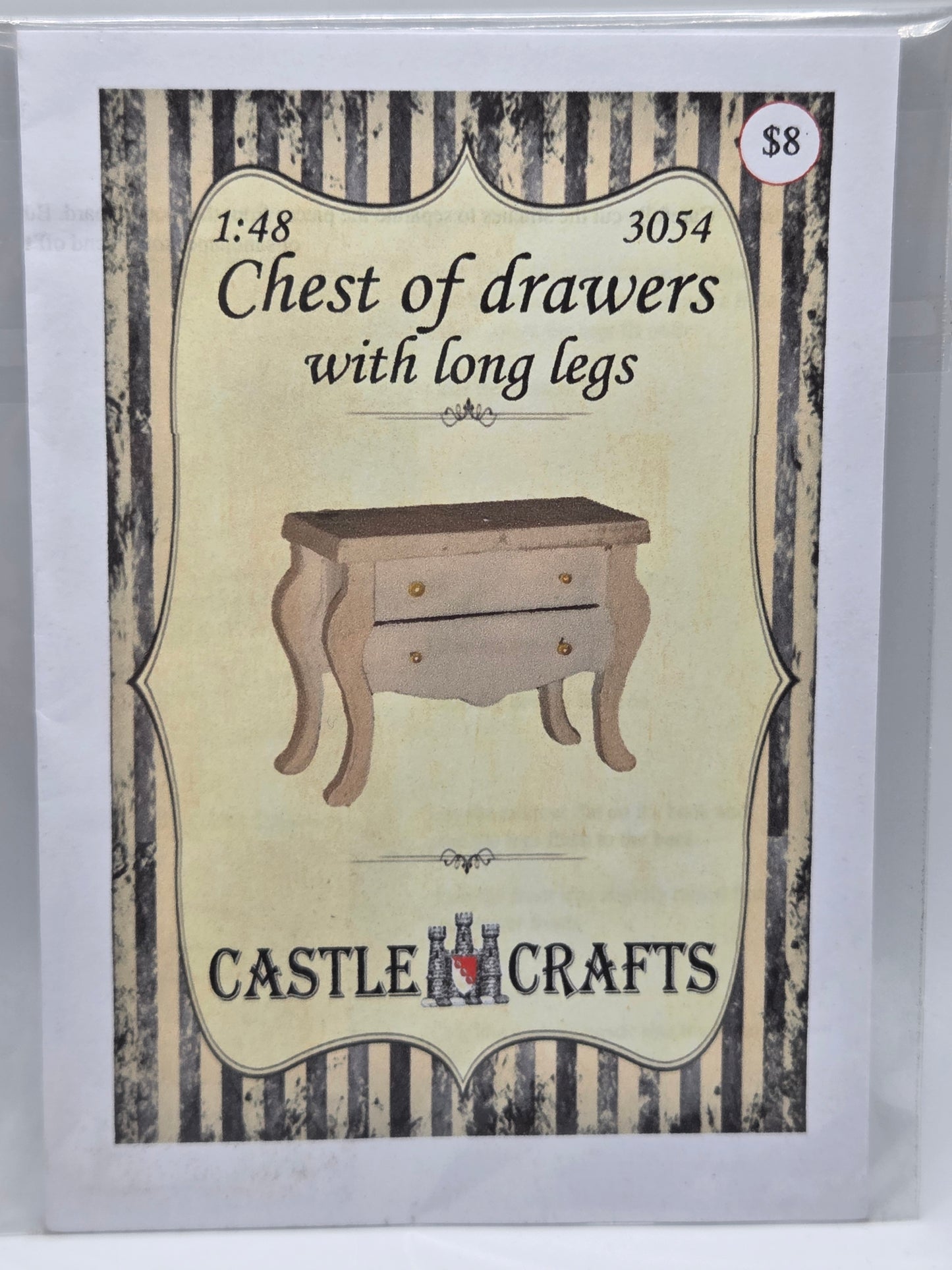 Kit - Chest of Drawers Long Legs 1:48 #3054