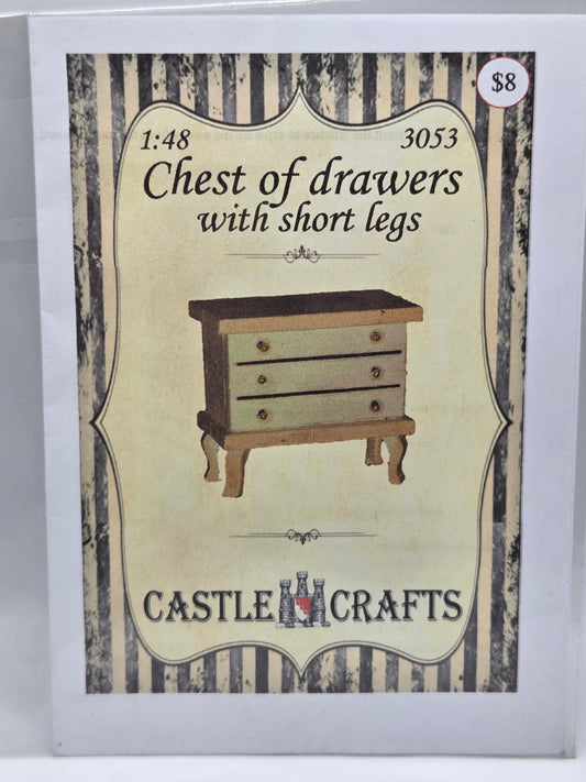 Kit - Chest of Drawers Short Legs 1:48 #3053