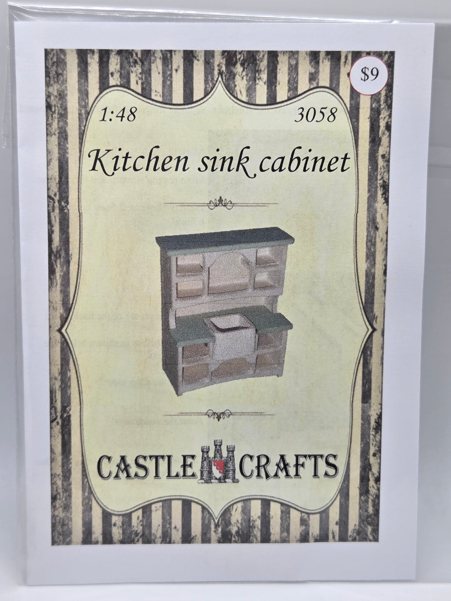 Kit - Kitchen Sink Cabinet 1:48 #3058