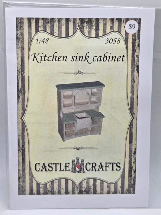 Kit - Kitchen Sink Cabinet 1:48 #3058