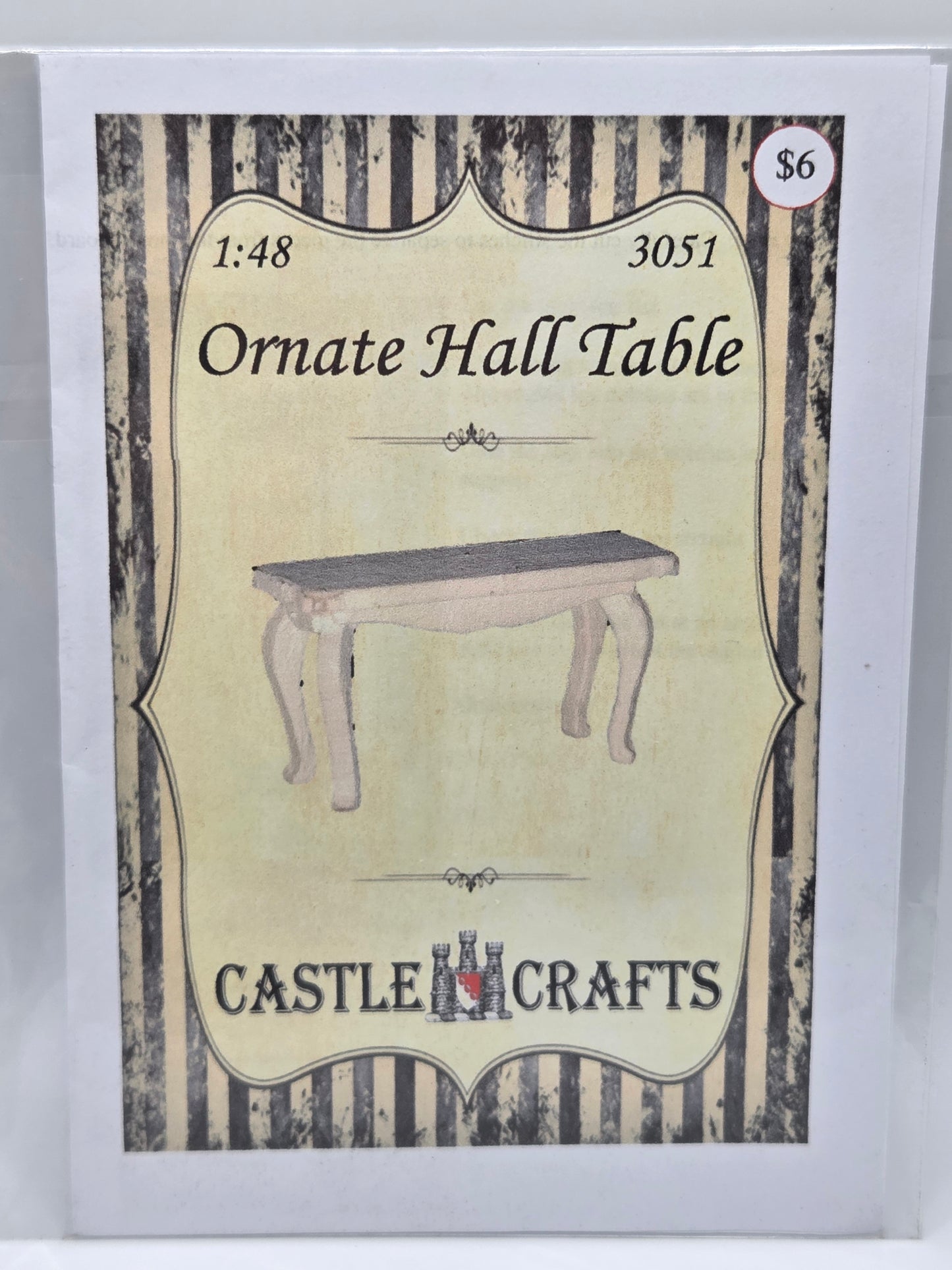 Kit - Ornate Hall Table 1:48 #3051