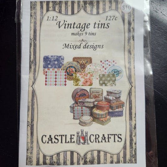 Kit - Vintage Tins Mixed Designs #127c