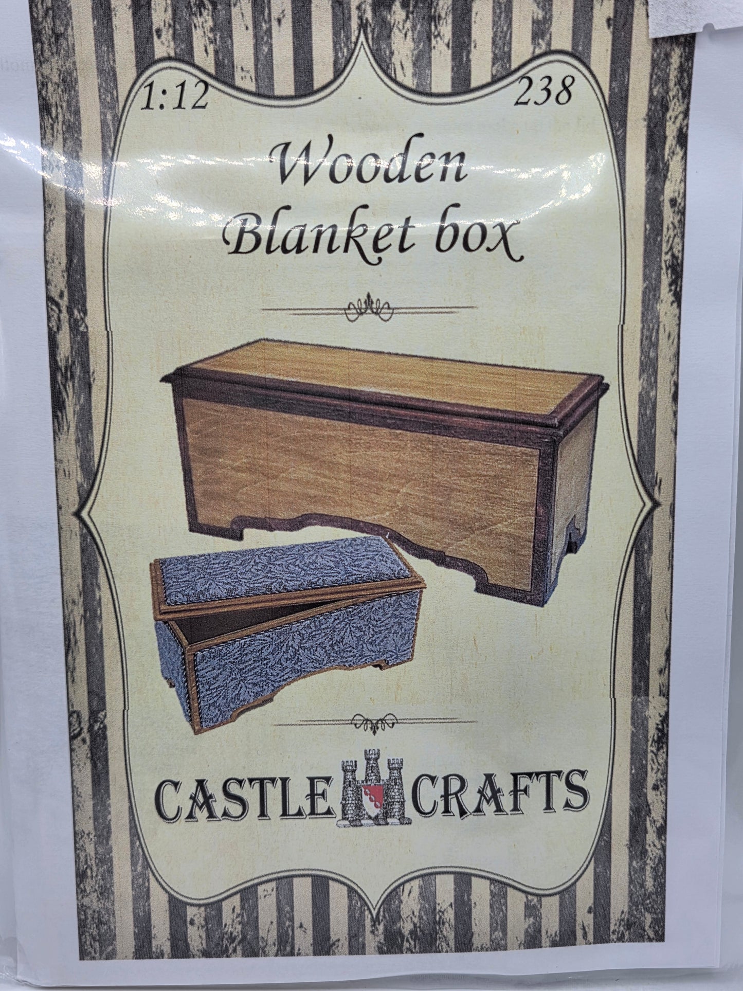 Kit - Wooden Blanket Box #238