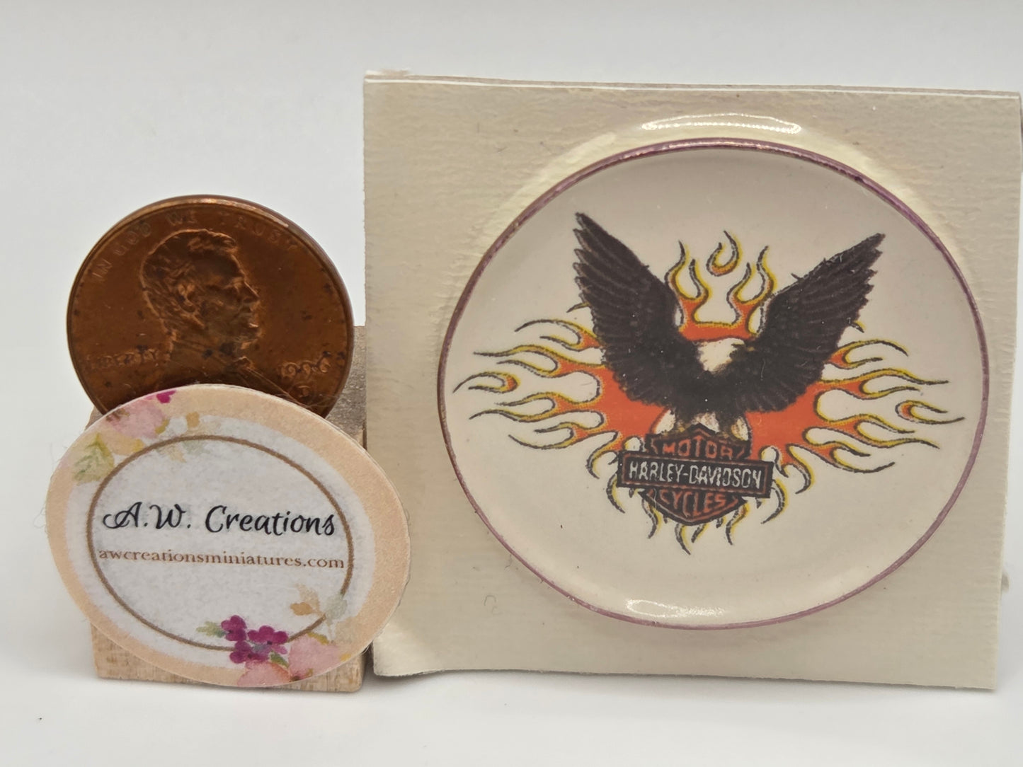 Ceramic Plate - Harley Davidson Eagle