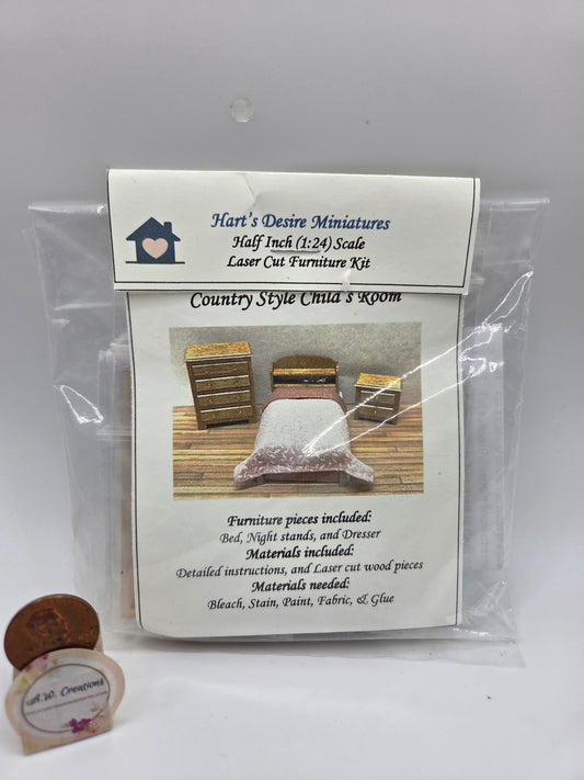 Country Style Child's Room Kit - 1:24