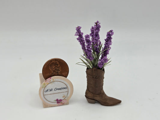 Cowboy Boot - Dark Lavender