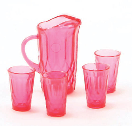 Pitcher Set - Cranberry