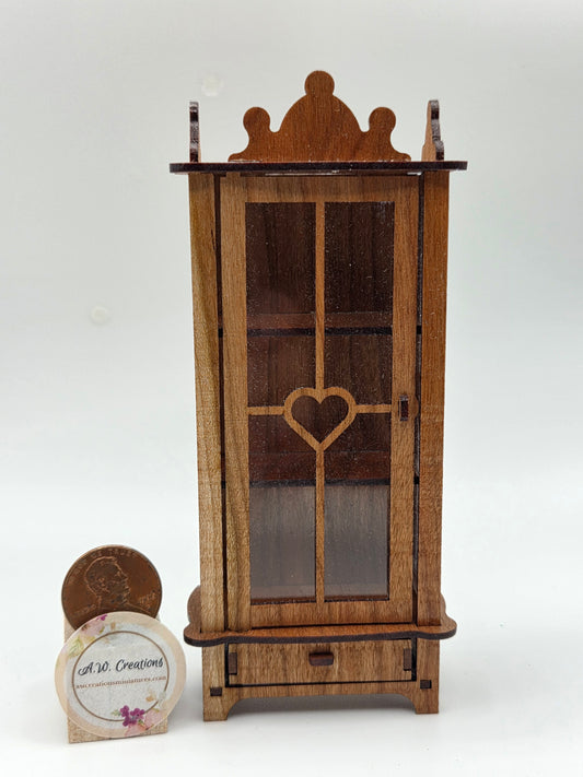 Heart Curio Cabinet