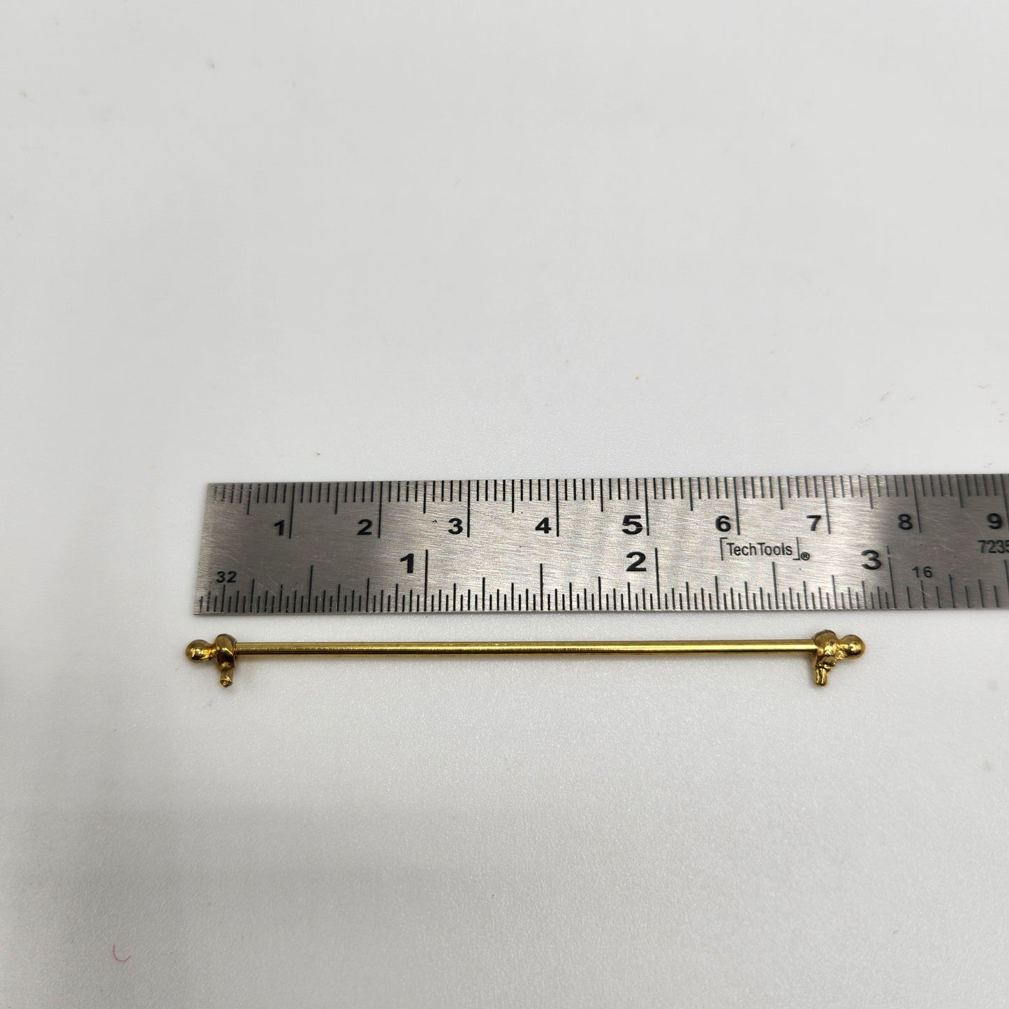 Gold-Plated Brass Curtain Rod