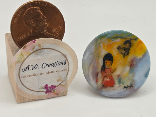 DeGrazia Miniature Plate - Bell of Hope