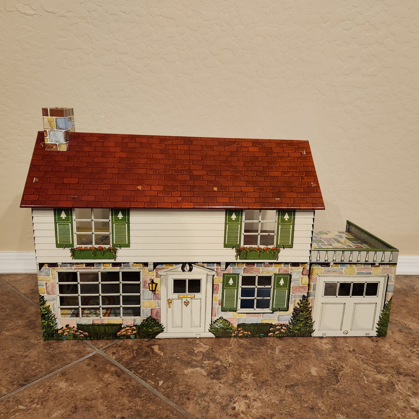 Vintage 1950's Marx Litho Dollhouse