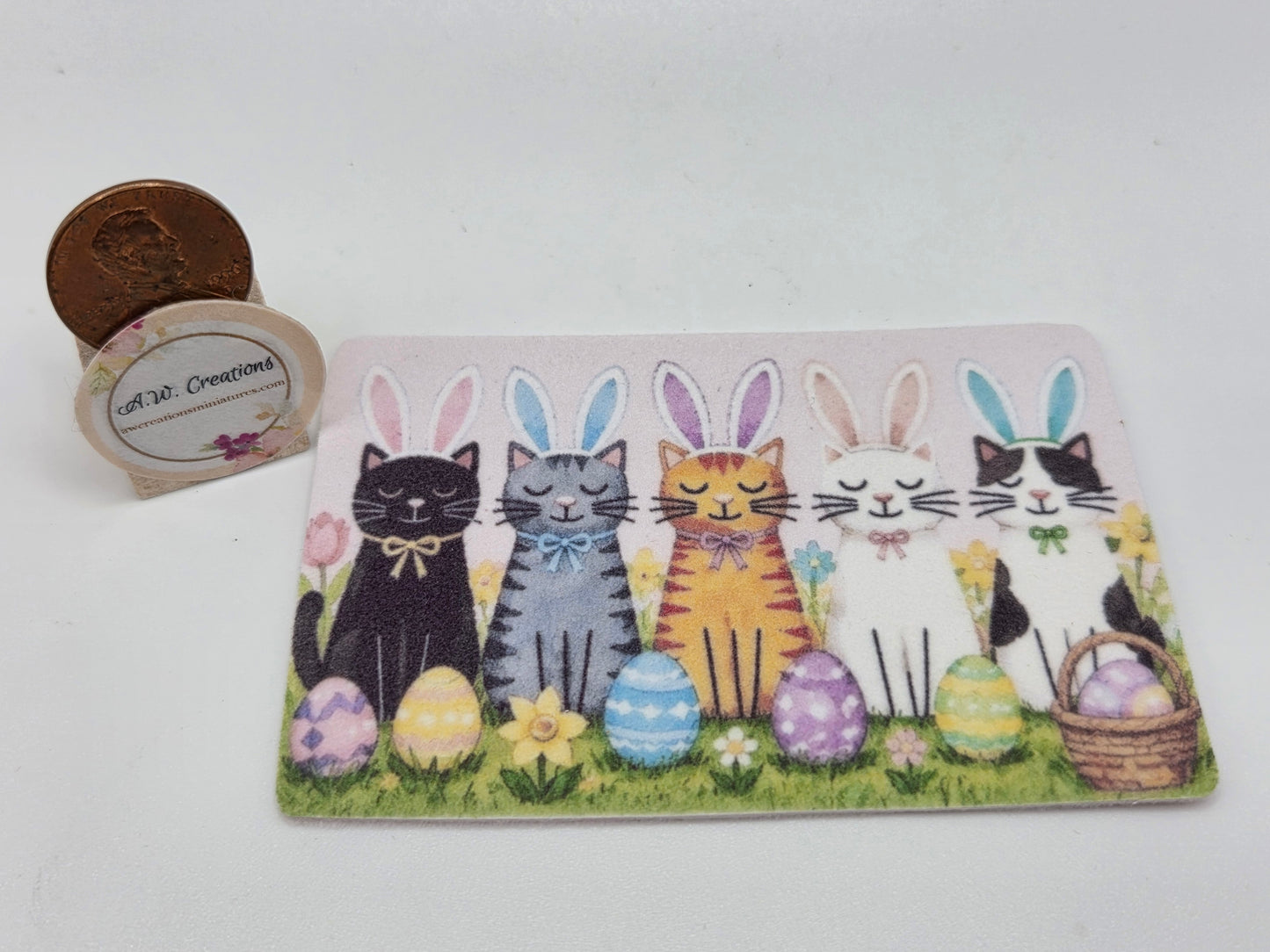 Door Mat - Easter Bunny Cats