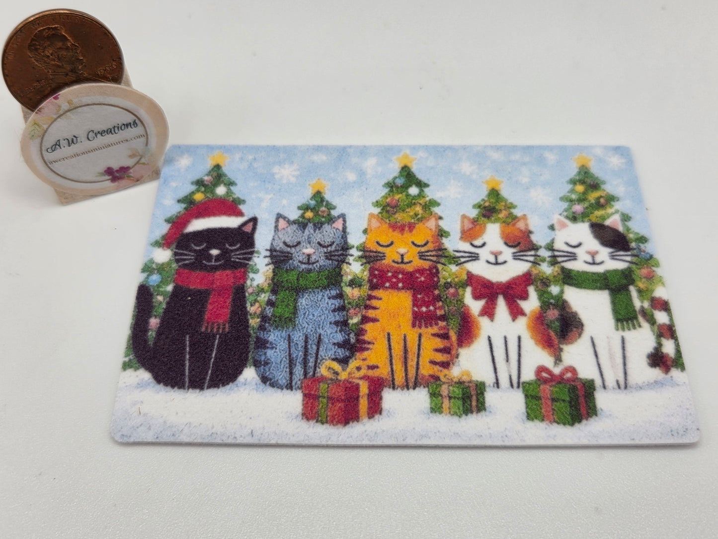 Door Mat - Christmas Cats